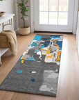 LOOMLAN Rugs Mysa Charcoal Washable Indoor-Outdoor Rug