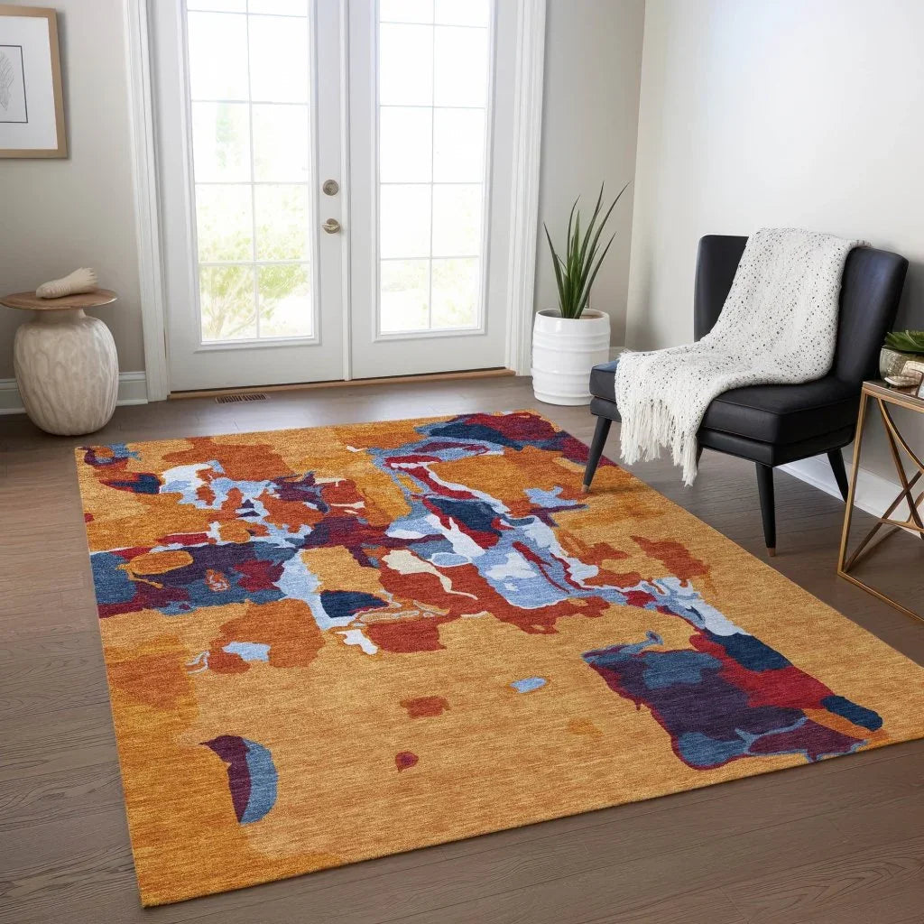LOOMLAN Rugs Mysa Copper Washable Indoor-Outdoor Rug