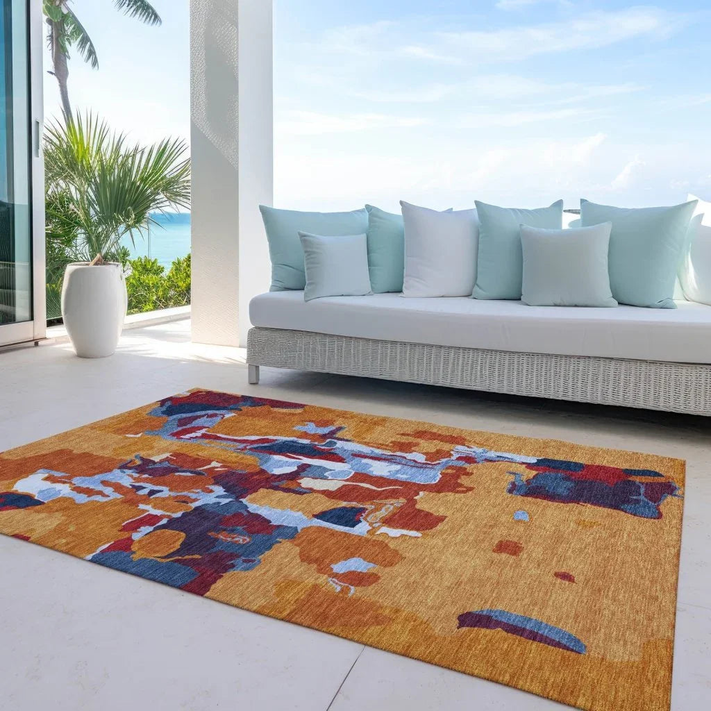 LOOMLAN Rugs Mysa Copper Washable Indoor-Outdoor Rug