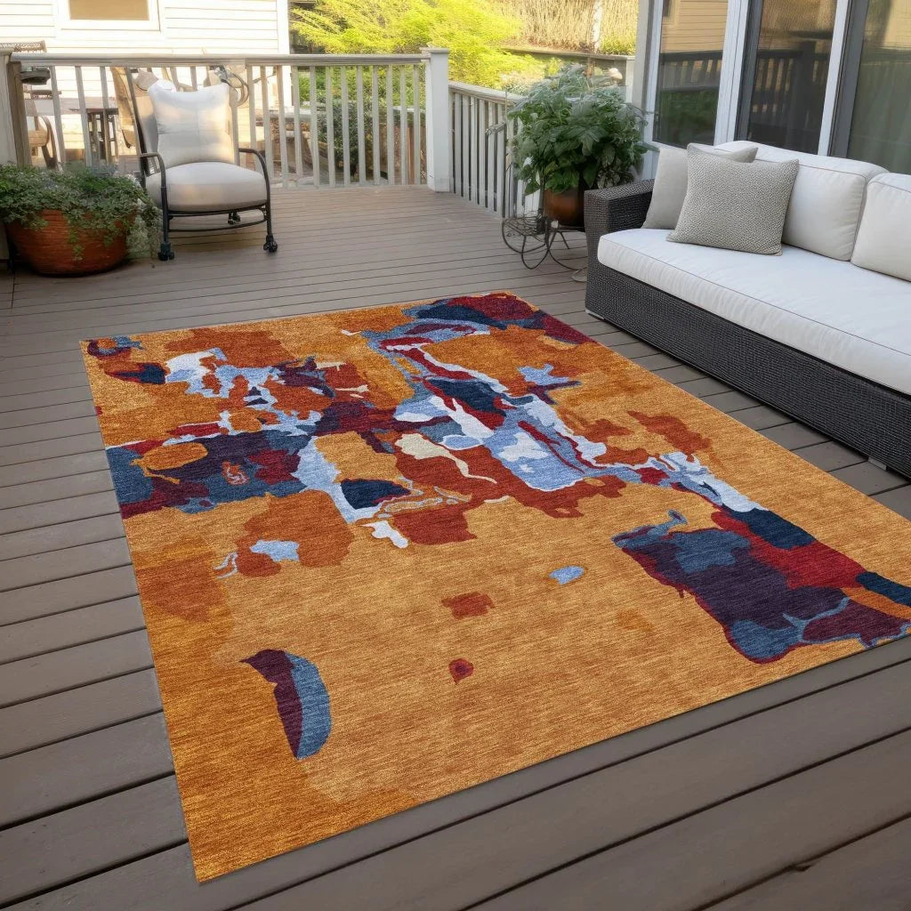 LOOMLAN Rugs Mysa Copper Washable Indoor-Outdoor Rug