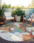 LOOMLAN Rugs Mysa Ivory Washable Indoor-Outdoor Rug