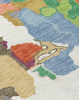 LOOMLAN Rugs Mysa Ivory Washable Indoor-Outdoor Rug