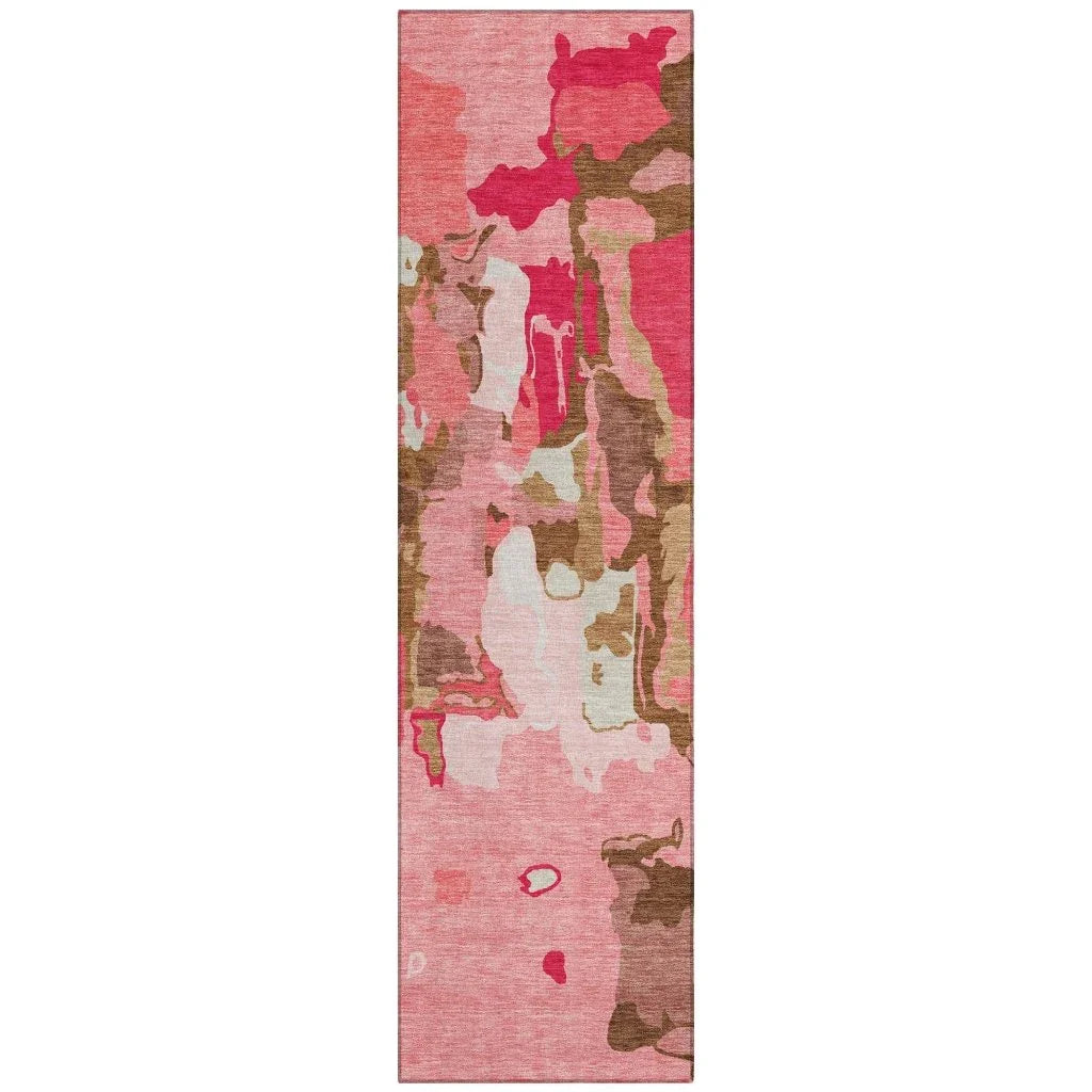 LOOMLAN Rugs Mysa Orange Washable Indoor-Outdoor Rug