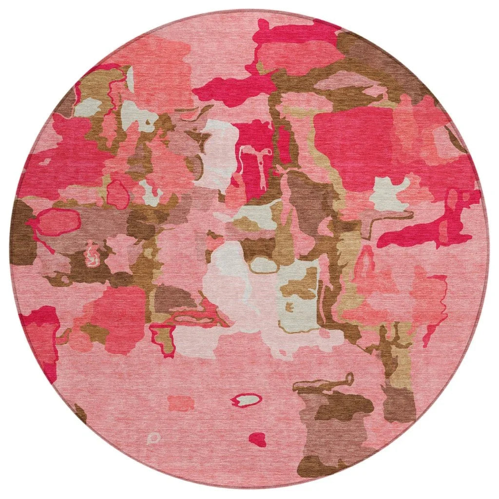 LOOMLAN Rugs Mysa Orange Washable Indoor-Outdoor Rug