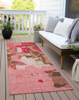 LOOMLAN Rugs Mysa Orange Washable Indoor-Outdoor Rug