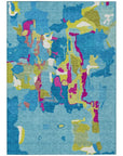 LOOMLAN Rugs Mysa Teal Washable Indoor-Outdoor Rug