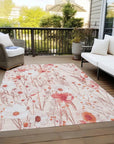 LOOMLAN Rugs Nafeza Orange Washable Indoor-Outdoor Rug