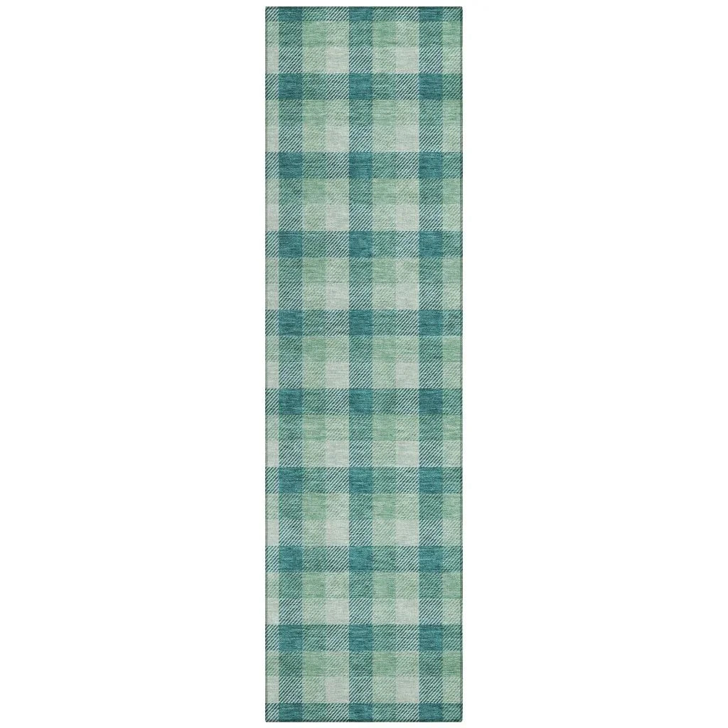 LOOMLAN Rugs Nahlia Blue Washable Indoor-Outdoor Rug