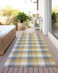 LOOMLAN Rugs Nahlia Gray Washable Indoor-Outdoor Rug