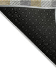 LOOMLAN Rugs Nahlia Gray Washable Indoor-Outdoor Rug