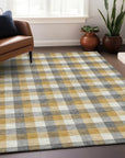 LOOMLAN Rugs Nahlia Gray Washable Indoor-Outdoor Rug