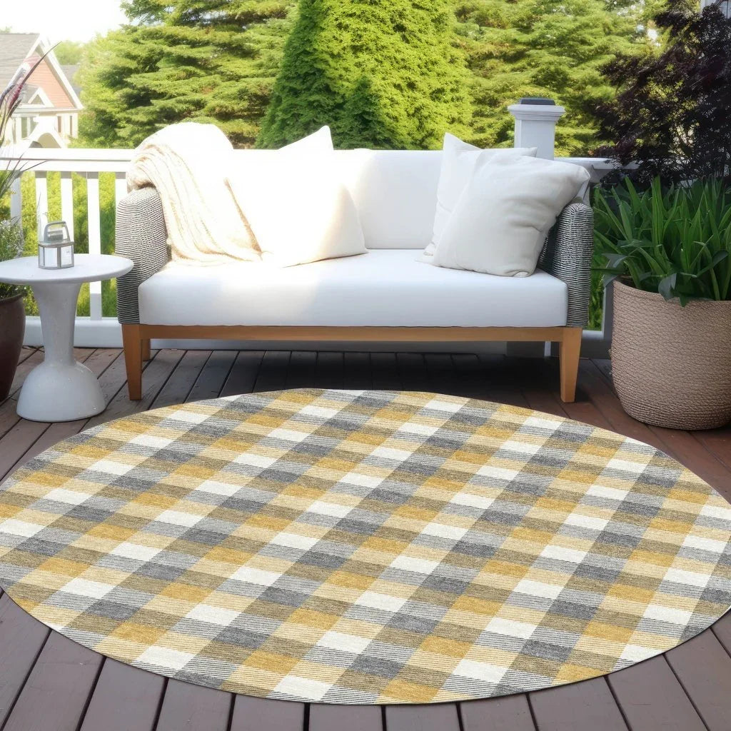LOOMLAN Rugs Nahlia Gray Washable Indoor-Outdoor Rug
