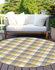 LOOMLAN Rugs Nahlia Gray Washable Indoor-Outdoor Rug