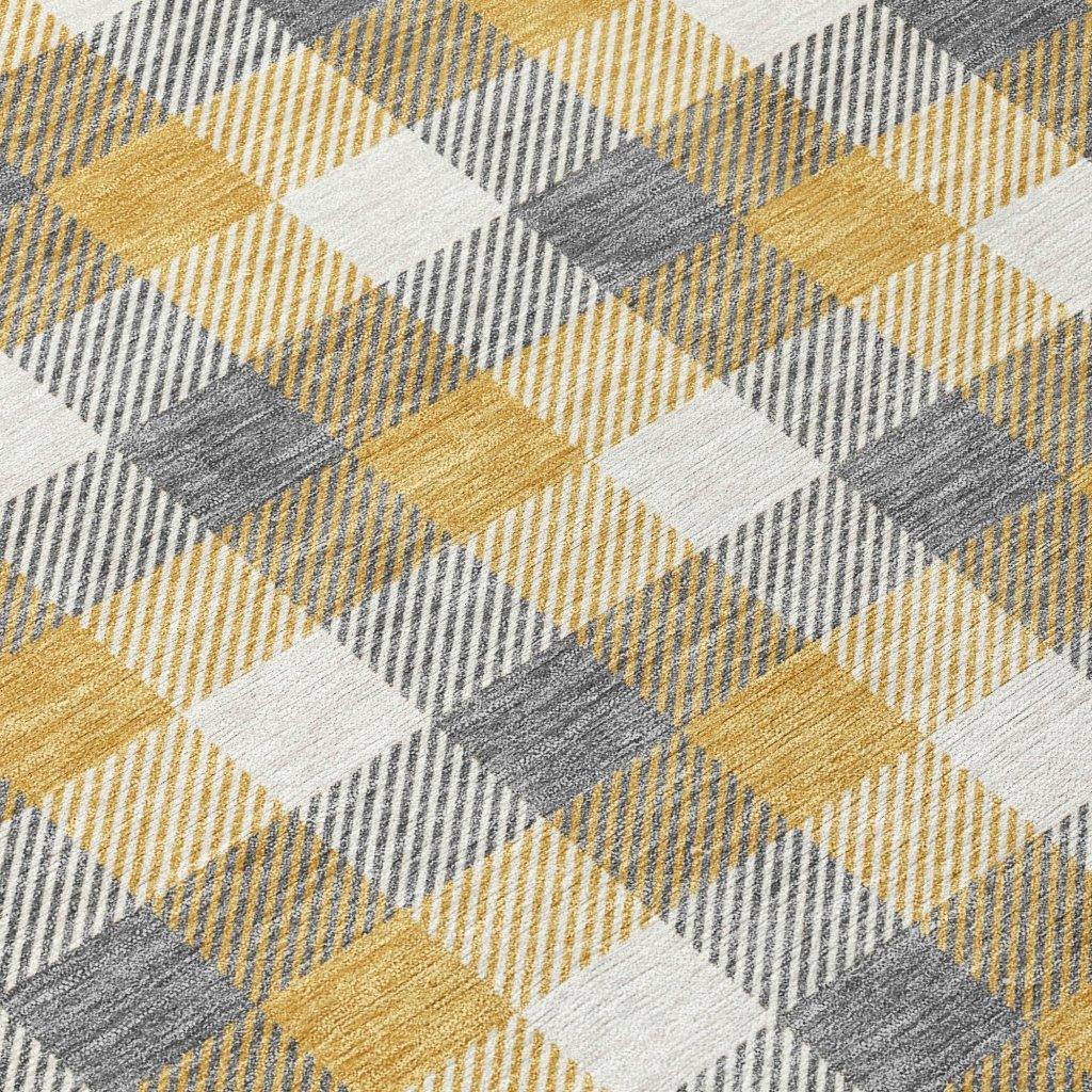 LOOMLAN Rugs Nahlia Gray Washable Indoor-Outdoor Rug