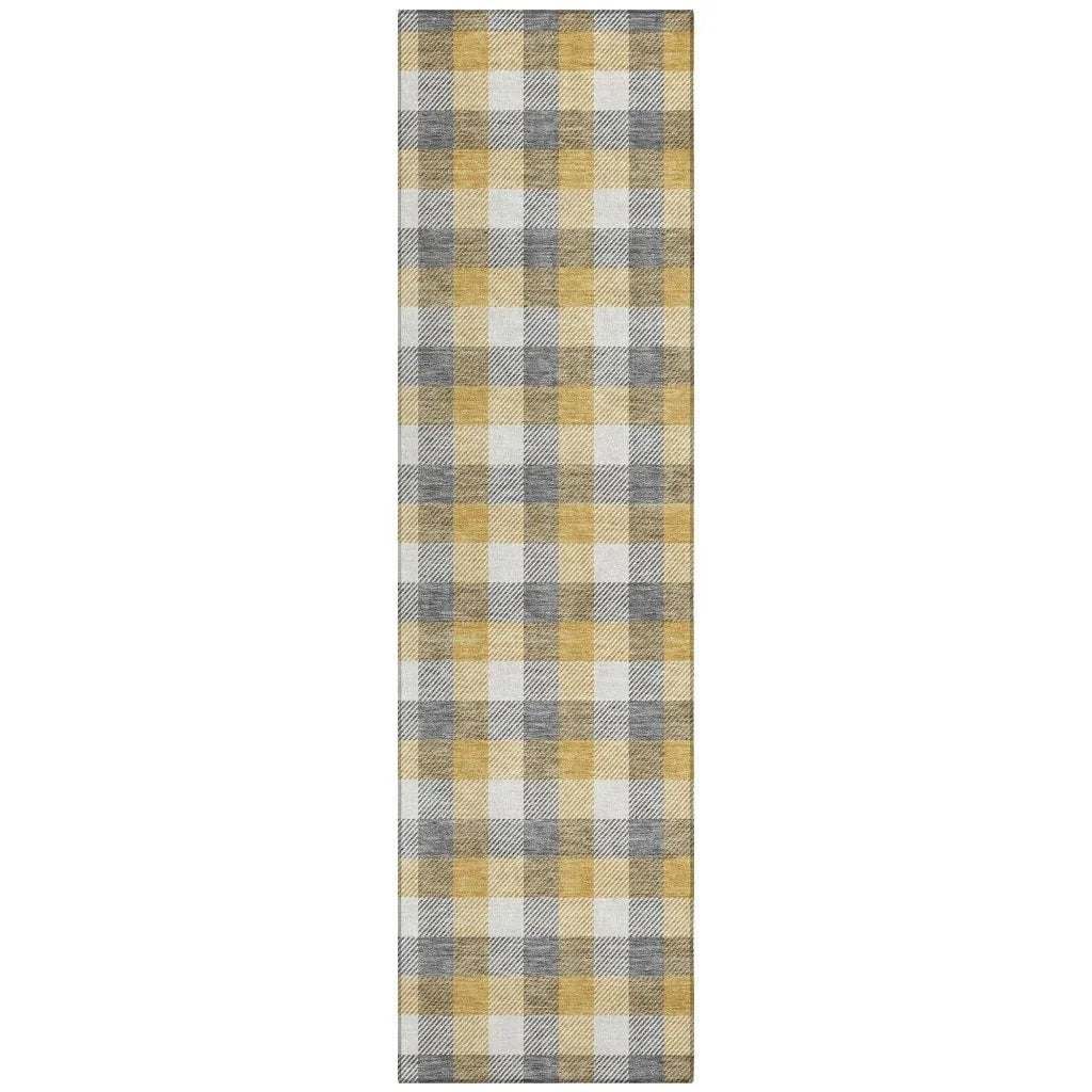 LOOMLAN Rugs Nahlia Gray Washable Indoor-Outdoor Rug