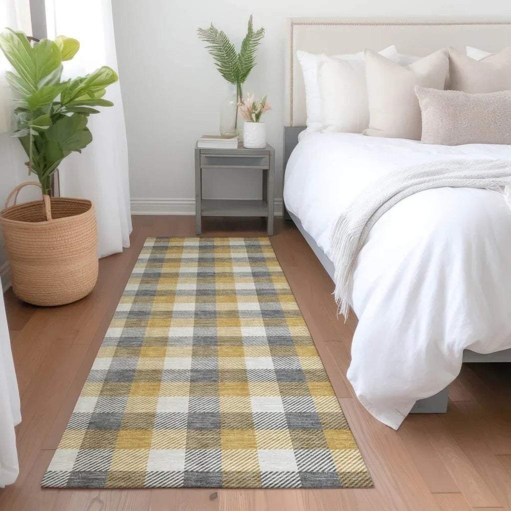 LOOMLAN Rugs Nahlia Gray Washable Indoor-Outdoor Rug