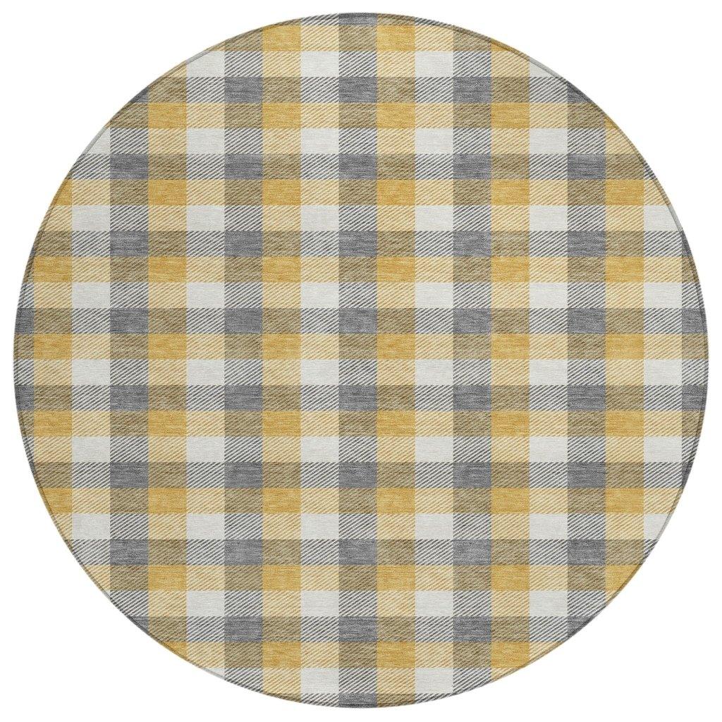 LOOMLAN Rugs Nahlia Gray Washable Indoor-Outdoor Rug