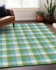 LOOMLAN Rugs Nahlia Lime Washable Indoor-Outdoor Rug