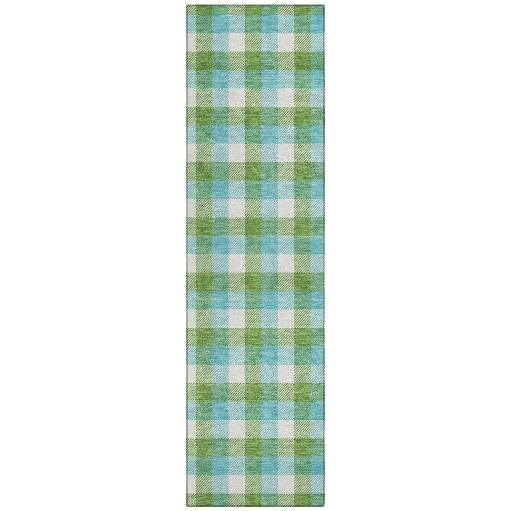 LOOMLAN Rugs Nahlia Lime Washable Indoor-Outdoor Rug