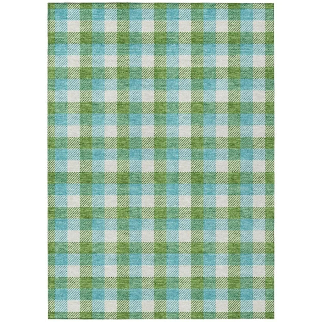 LOOMLAN Rugs Nahlia Lime Washable Indoor-Outdoor Rug
