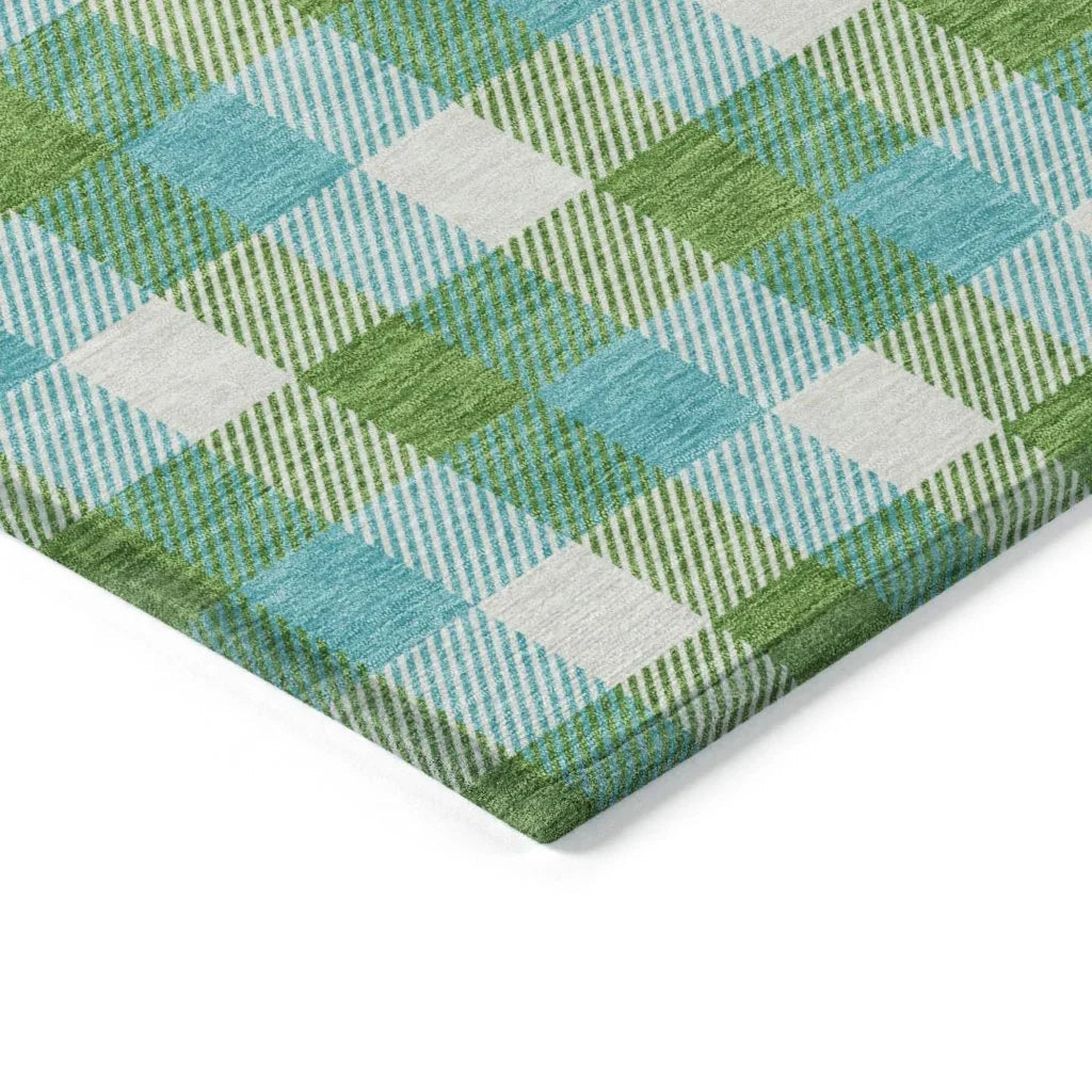 LOOMLAN Rugs Nahlia Lime Washable Indoor-Outdoor Rug