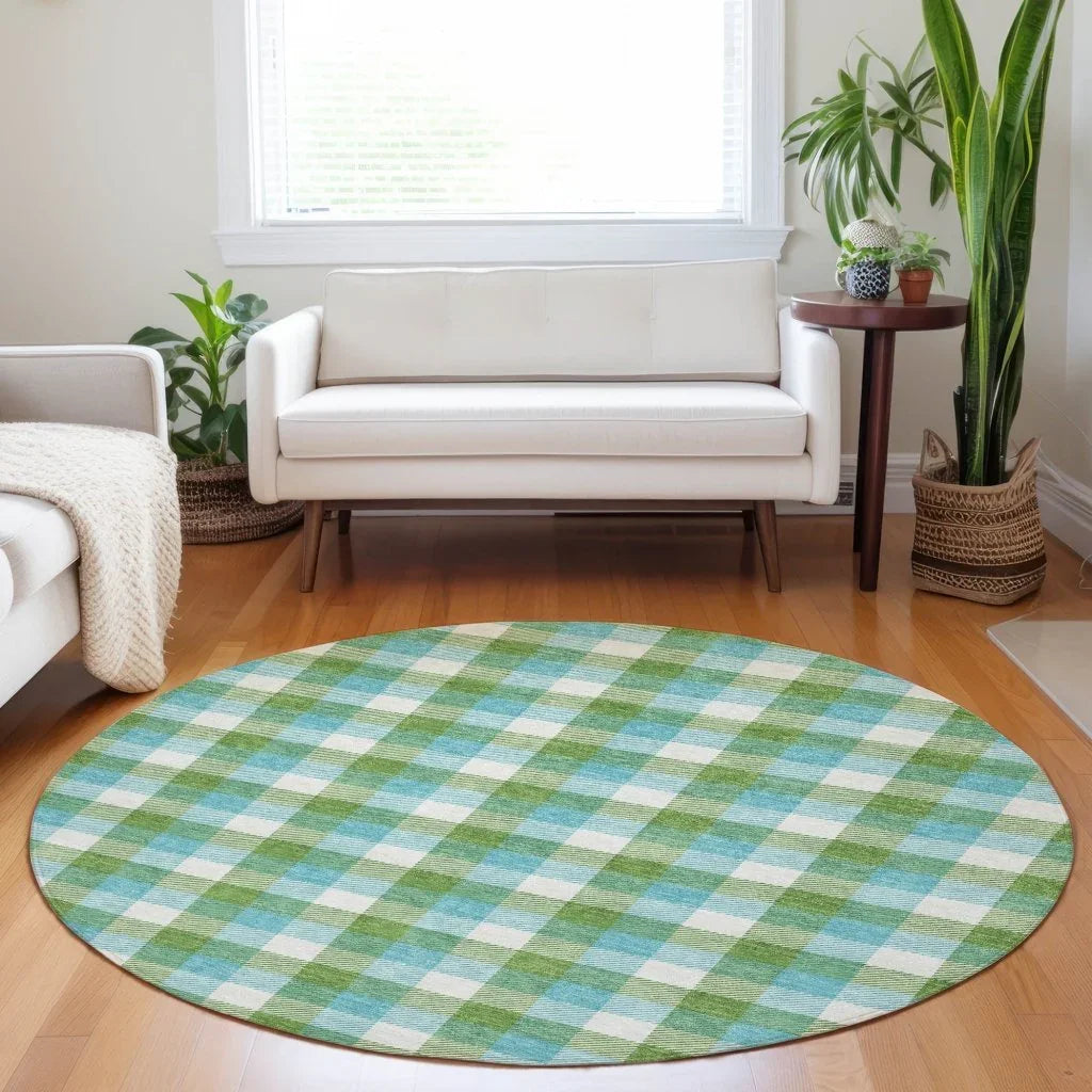 LOOMLAN Rugs Nahlia Lime Washable Indoor-Outdoor Rug