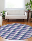 LOOMLAN Rugs Nahlia Navy Washable Indoor-Outdoor Rug