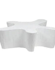 Naka Outdoor Live Edge White Coffee Table - LOOMLAN - Artesia - Outdoor Coffee Tables