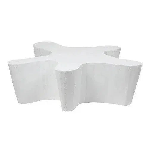 Naka Outdoor Live Edge White Coffee Table - LOOMLAN - Artesia - Outdoor Coffee Tables