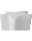 Naka Outdoor Live Edge White Side Table - LOOMLAN - Artesia - Outdoor Side Tables