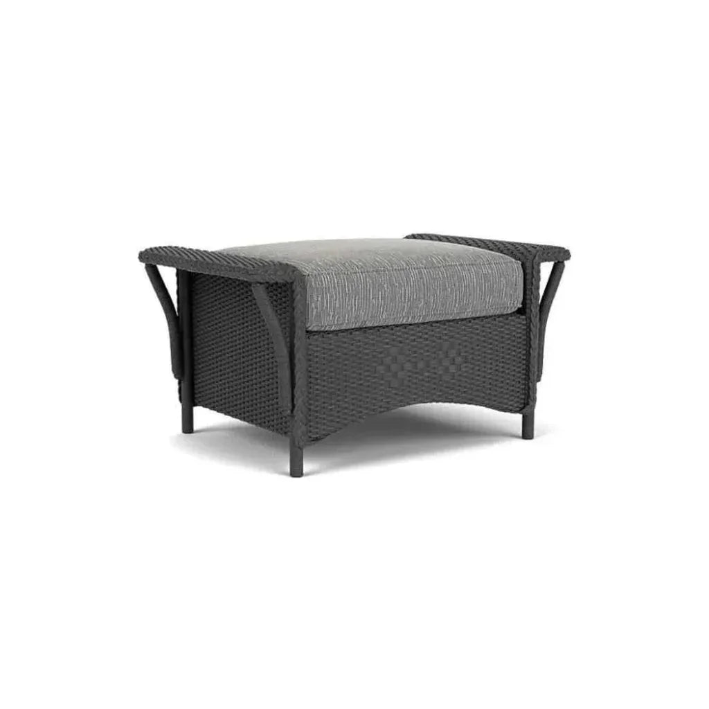 Lloyd Flanders Nantucket Large Ottoman Premium Wicker Furniture
