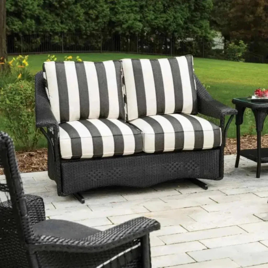Lloyd Flanders Nantucket Loveseat Glider Premium Wicker Furniture