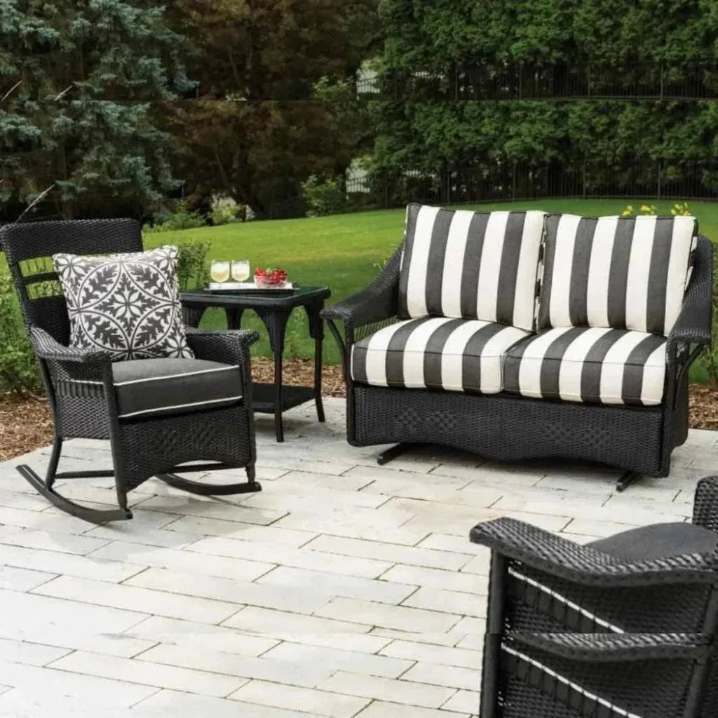 Nantucket Porch Rocker Premium Wicker Furniture - LOOMLAN - Lloyd Flanders - Outdoor Lounge Chairs