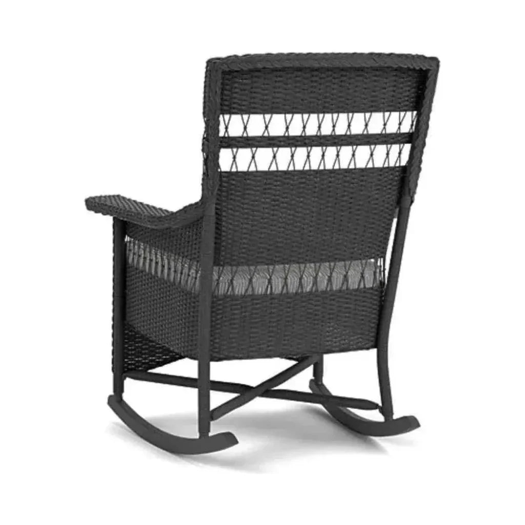 Nantucket Porch Rocker Premium Wicker Furniture - LOOMLAN - Lloyd Flanders - Outdoor Lounge Chairs