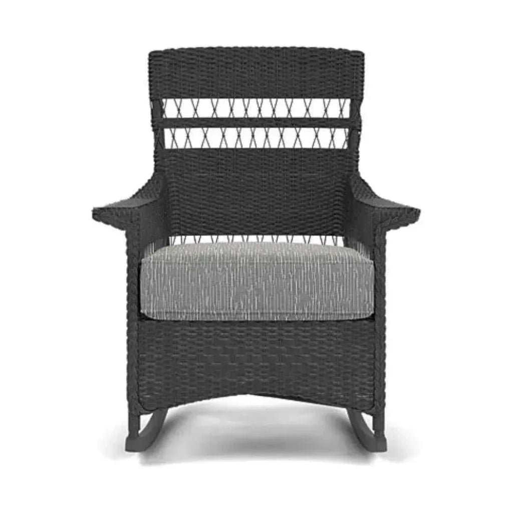 Nantucket Porch Rocker Premium Wicker Furniture - LOOMLAN - Lloyd Flanders - Outdoor Lounge Chairs