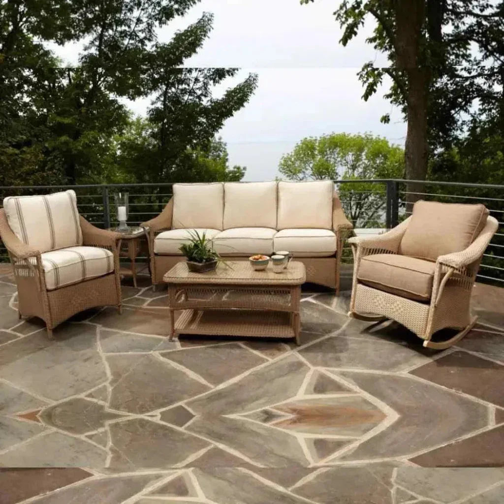 Lloyd Flanders Nantucket Sofa Premium Wicker Furniture Lloyd Flanders
