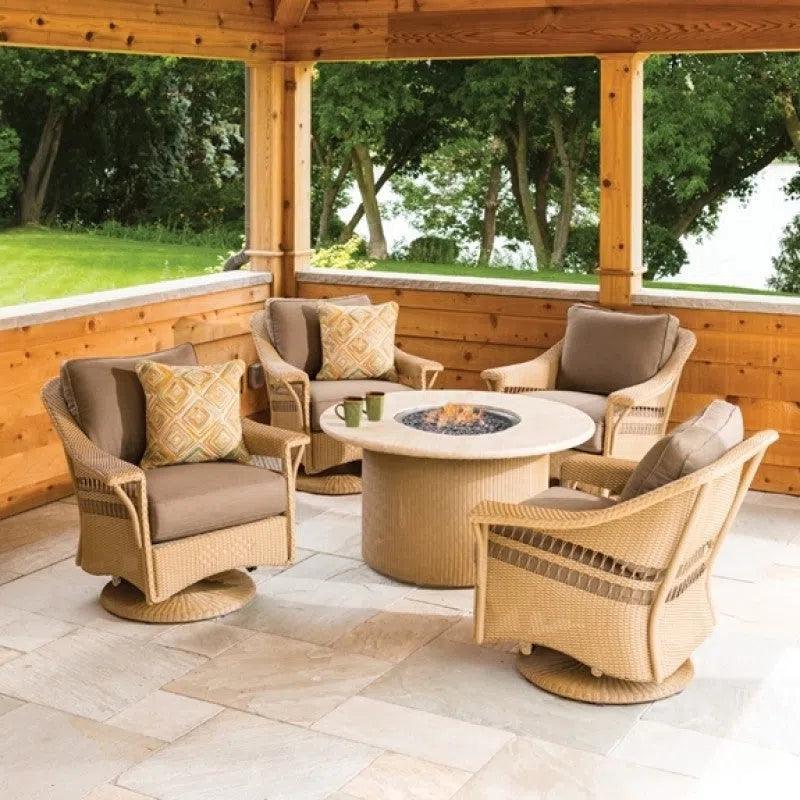 Nantucket Swivel Glider Lounge Chair - LOOMLAN - Lloyd Flanders - Outdoor Lounge Chairs