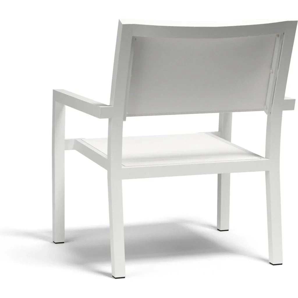 Naples Stackable Sling Outdoor Club Chair - LOOMLAN - Sunset West - Outdoor Accent Chairs