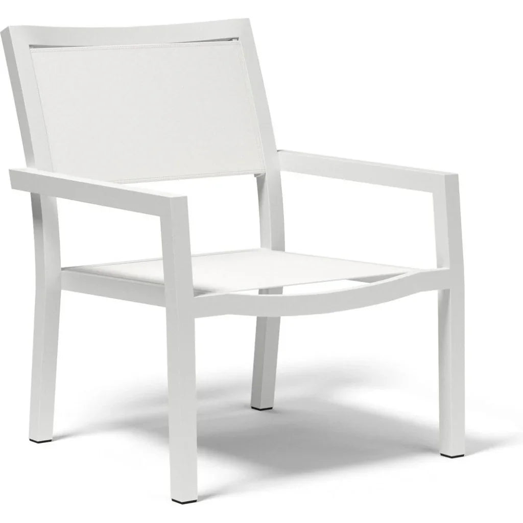Naples Stackable Sling Outdoor Club Chair - LOOMLAN - Sunset West - Outdoor Accent Chairs