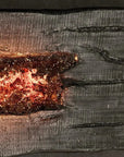 Nature's Wood Rectangle Firepit Table Live Edge - LOOMLAN - Castelle - Outdoor Fire Tables