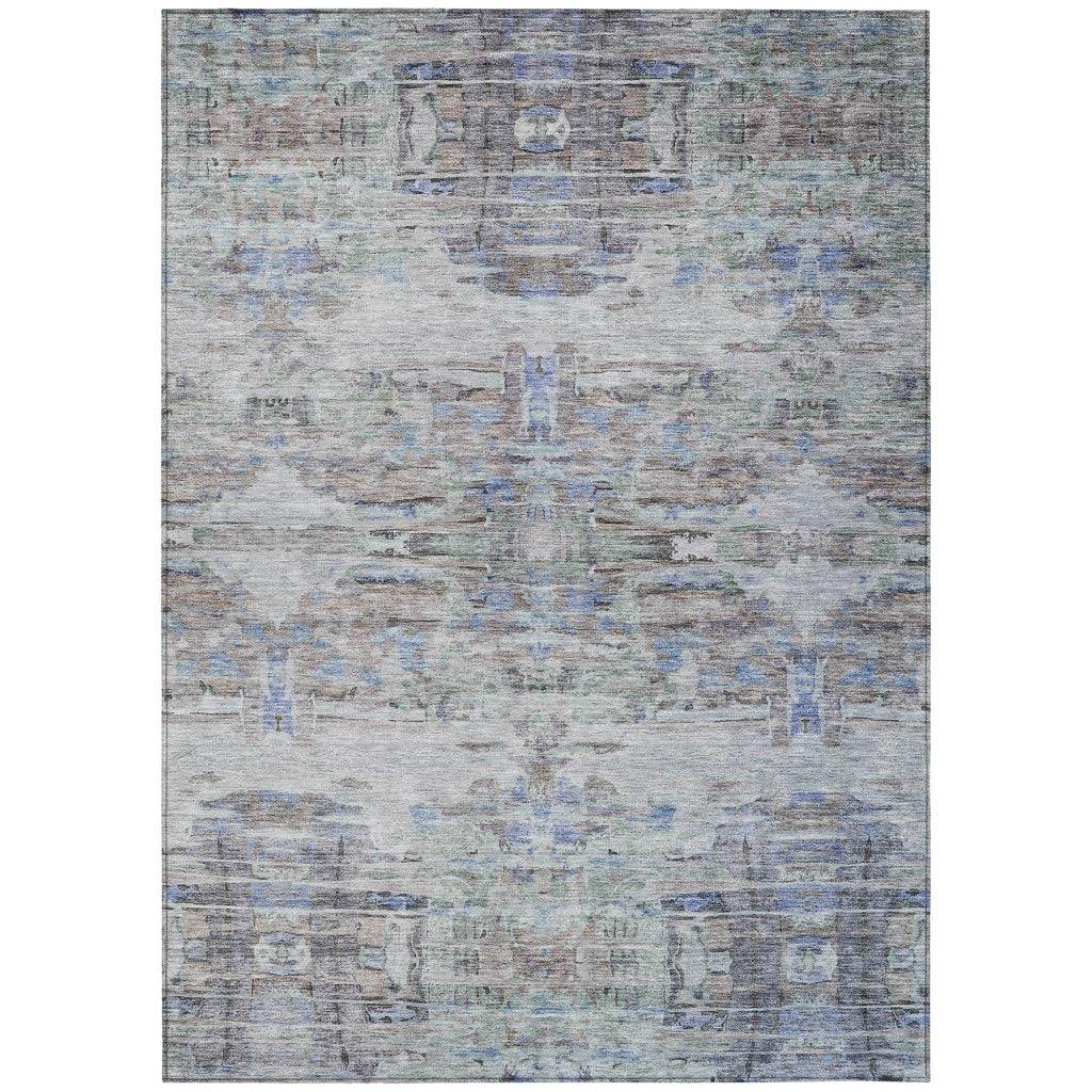 LOOMLAN Rugs Naya Brown Washable Indoor-Outdoor Rug