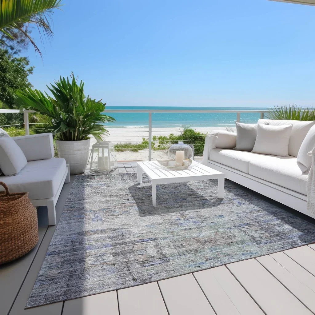 LOOMLAN Rugs Naya Brown Washable Indoor-Outdoor Rug