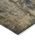 LOOMLAN Rugs Nayara Gray Washable Indoor-Outdoor Rug