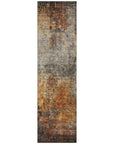 LOOMLAN Rugs Nazeera Orange Washable Indoor-Outdoor Rug