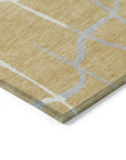 LOOMLAN Rugs Nazira Gold Washable Indoor-Outdoor Rug
