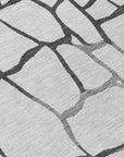 LOOMLAN Rugs Nazira Gray Washable Indoor-Outdoor Rug