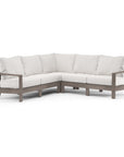 Laguna Canvas Flax Sunbrella Outdoor Sectional Sofa