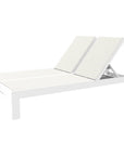 Newport Aluminum Double Sling Patio Chaise - LOOMLAN - Sunset West - Outdoor Chaises