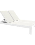 Newport Aluminum Double Sling Patio Chaise - LOOMLAN - Sunset West - Outdoor Chaises