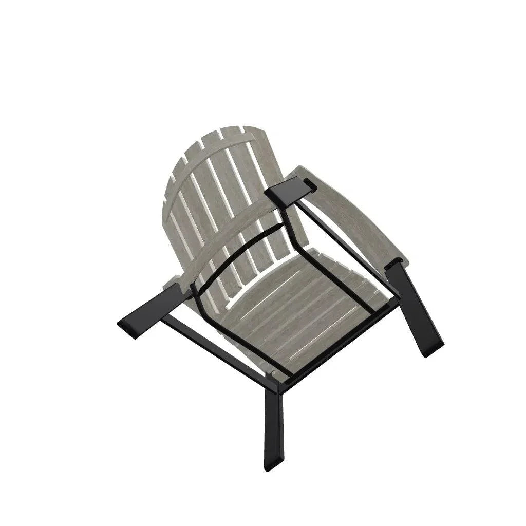Newport Aluminum Framed Adirondack Chair - LOOMLAN - Telescope - Outdoor Accent Chairs